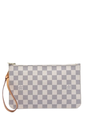 Louis Vuitton Pre-Owned 2014 Damier Azur Neverfull MM pouch - Brown