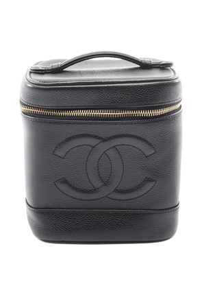 CHANEL Pre-Owned 2002-2003 leather vanity bag - Black