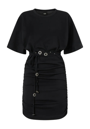 PINKO ruched drawstring dress - Black