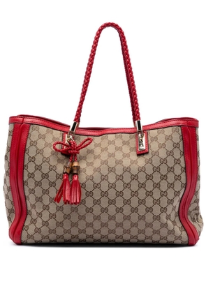 Gucci Pre-Owned 2016-2025 Medium GG Canvas Bella tote bag - Red
