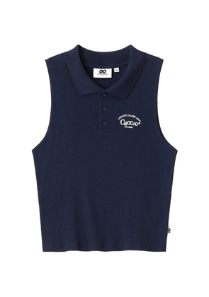 CHOCOOLATE logo-embroidered polo shirt - Blue