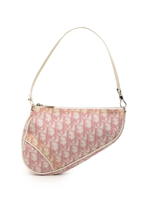 Christian Dior Pre-Owned 2004 Mini Diorissimo Coated Canvas Saddle Pochette shoulder bag - Pink