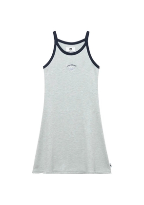 CHOCOOLATE logo-embroidered mini dress - Grey