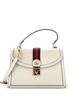 Gucci Pre-Owned Ophidia Flap Top Handle Bag Leather Small satchel - White