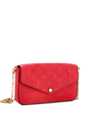 Louis Vuitton Pre-Owned Felicie Pochette Monogram Empreinte Leather crossbody bag - Red