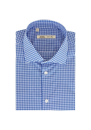 Maurizio Baldassari check cotton shirt - Blue