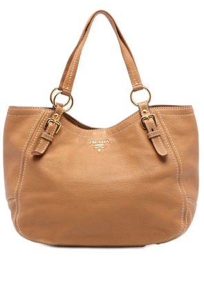 Prada Pre-Owned 2013-2025 Vitello Daino shoulder bag - Brown