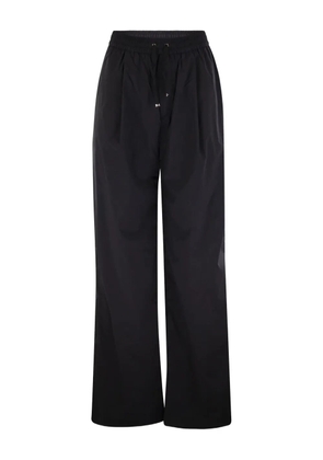 Herno drawstring-waistband trousers - Black