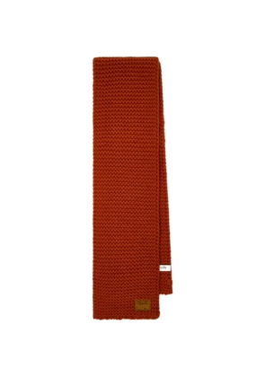 Paul Smith knitted wool scarf - Orange