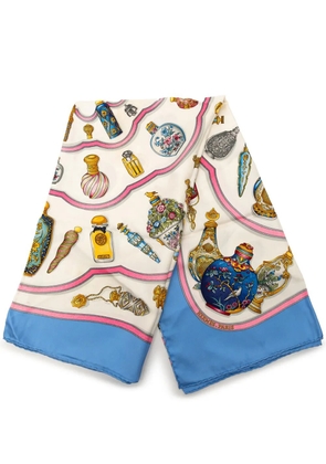 Hermès Pre-Owned 20th Century Qu Importe Le Flacon Silk Scarf 90 scarves - White