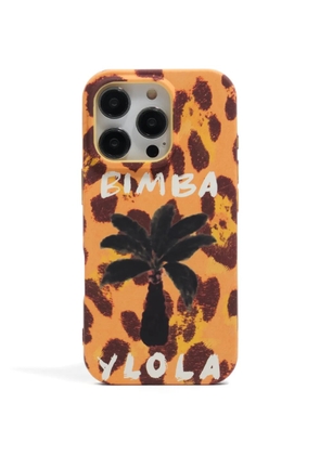 Bimba y Lola Iphone 16 Pro palm tree-print phone case - Orange