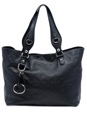 Gucci Pre-Owned 2016-2026 Medium Guccissima Icon Bit tote bag - Blue