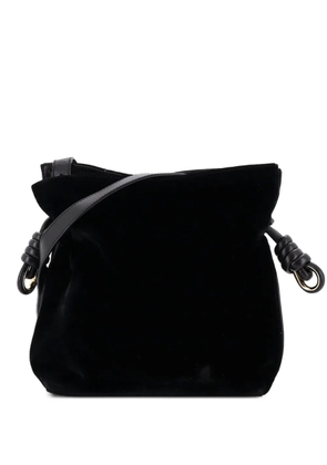 Loewe Pre-Owned Flamenco Knot Bag Velvet Small shoulder bag - Black