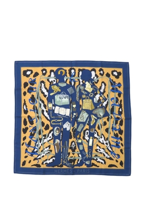 Hermès Pre-Owned 2000-2025 Monsieur et Madame Silk Scarf 90 scarves - Yellow