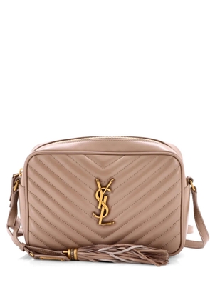 Saint Laurent Pre-Owned Lou Camera Bag Matelasse Chevron Leather Small crossbody bag - Neutrals