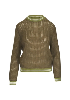 Dorothee Schumacher Airy Softness waffle-knit sweater - Green