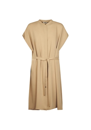 Herno belted midi dress - Neutrals