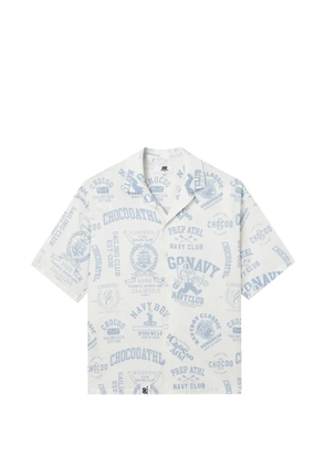 CHOCOOLATE short-sleeve printed shirt - White