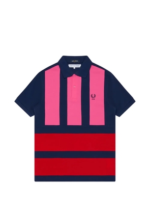 Comme Des Garçons Shirt x Ferd Perry striped short-sleeve polo shirt - Blue