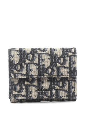 Christian Dior Pre-Owned 1910s jacquard trifold wallet - Neutrals