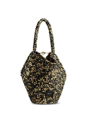 KHAITE logo-patch tote bag - Black