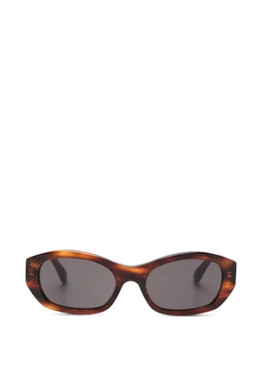 Balenciaga Eyewear geometric-frame sunglasses - Brown