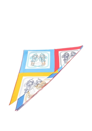 Hermès Pre-Owned Brides De Gala silk scarf - Blue