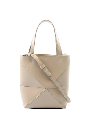 Loewe Pre-Owned mini Puzzlefold leather handbag - Neutrals