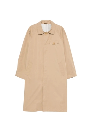 Carter Young buttoned pocket overcoat - Neutrals
