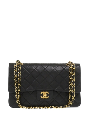 CHANEL Pre-Owned 1989-1991 Medium Classic Lambskin Double Flap shoulder bag - Black