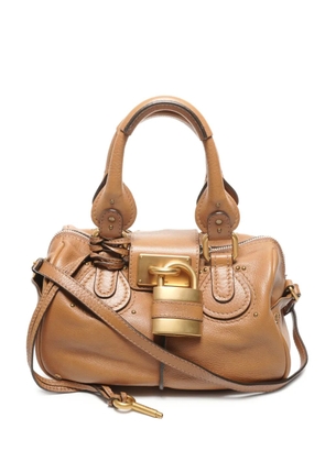 Chloé Pre-Owned 2000-2015 Paddigton lock leather tote bag - Brown