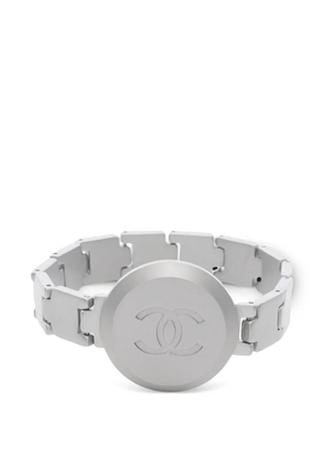 CHANEL Pre-Owned 1986 coco mark bracelet - Silver