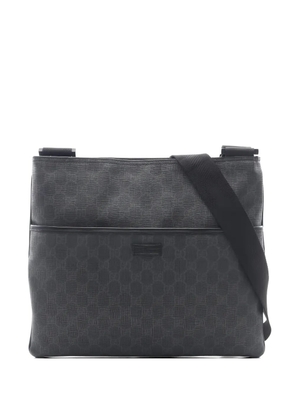 Gucci Pre-Owned GG Supreme leather shoulder bag - Grey