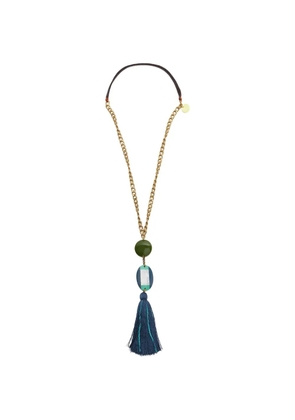 MALIPARMI charm tassel necklace - Gold