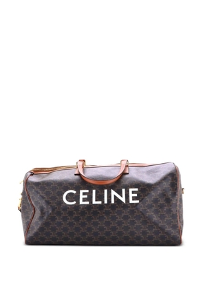 Celine Pre-Owned Voyage Duffle Bag Triomphe Coated Canvas Large travel bag - Brown