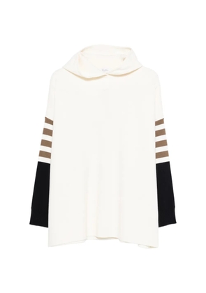 Max Mara striped-detail sweater - White