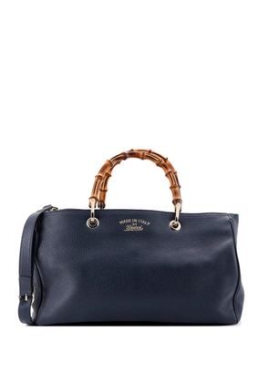 Gucci Pre-Owned Bamboo Shopper Leather Medium tote bag - Blue