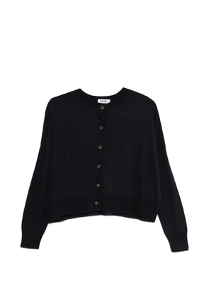 base buttoned cardigan - Blue