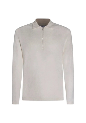 SEVEN GAUGE textured zip polo shirt - Neutrals