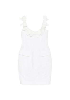SHUSHU/TONG bow pocket mini dress - White