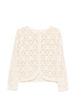 YERSE openwork knit cardigan - Neutrals