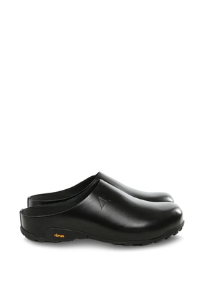 ROA Fedaia slip-on leather mules - Black