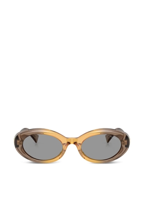 Miu Miu Eyewear oval-frame sunglasses - Neutrals