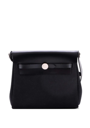 Hermès Pre-Owned Herbag Zip Toile and Leather 20 shoulder bag - Black