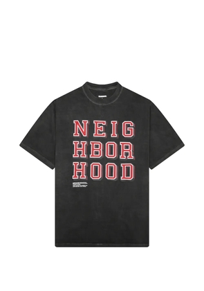 Neighborhood logo-print T-shirt - Black