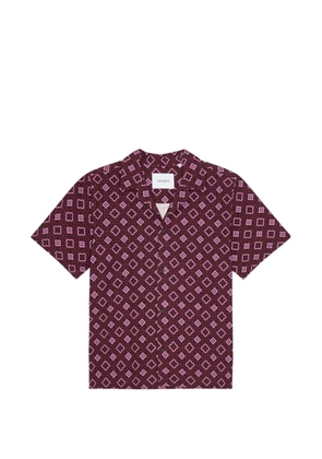 Les Deux Arabesque geometric-print short-sleeve shirt - Red