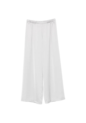 IMPERIAL elasticated-waistband palazzo pants - Grey