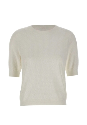 Kangra interwoven short sleeve T-shirt - White