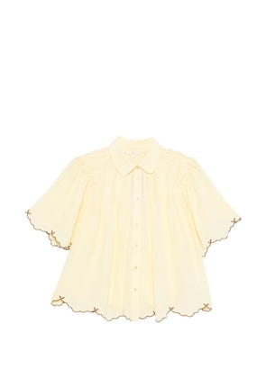 YERSE scalloped shirt - Yellow