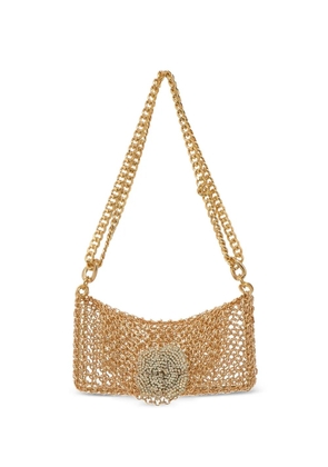 Silvia Gnecchi Camelia embellished shoulder bag - Gold
